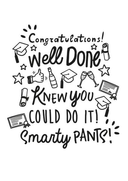 Congratulations Smarty Pants Thortful