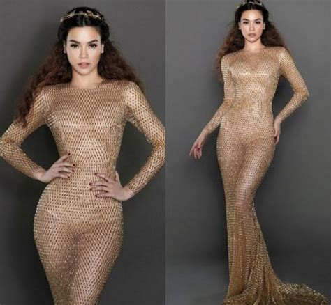 Mê mẩn diện váy nude đi sự kiện mấy ai chọn đồ tôn dáng và da hệt như Hà Hồ