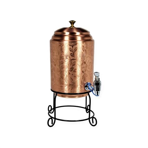 Capacity 5 Litre Copper Water Dispenser Design Etching At Rs 1550piece In Moradabad