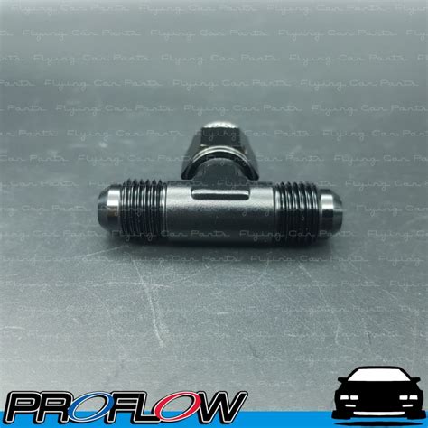 PROFLOW AN 6 6AN Female To Male Swivel Tee Fitting Adapter Black