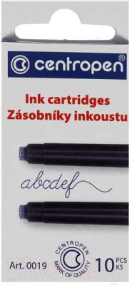Centropen 0019/10 (10шт) Чернила для перьевой ручки купить в Минске ...