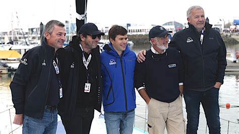 Les Sables dOlonne Vendée Globe PHOTO Le skipper Sébastien Simon