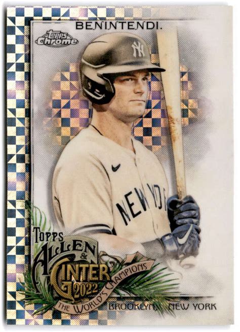 2022 Topps Allen And Ginter Chrome Baseball Card Checklists New