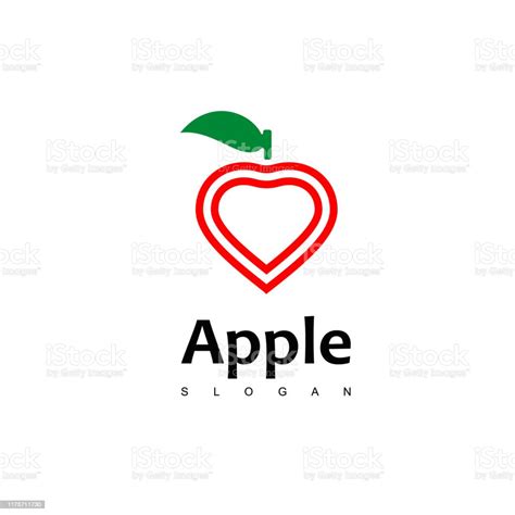 Love Apple Logo Stock Illustration Download Image Now Agriculture Apple Fruit Design