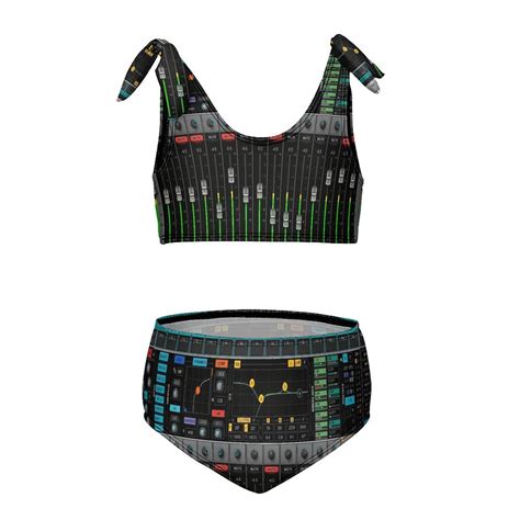 Mixing Console Girl S 2 Piece Bikini Set Beach Sport Swimsuit Swimwear 10 12Y150cm Walmart