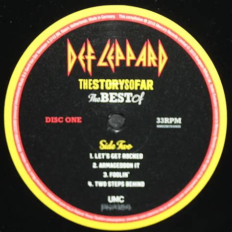 Def Leppard The Story So Far The Best Of 2LP 7 SP vinilinės