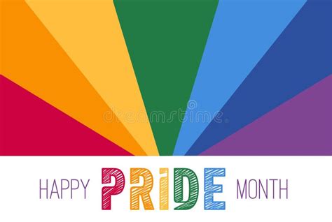 Pride Month Lgbt Horizontal Banner Template Happy Pride Month Banner