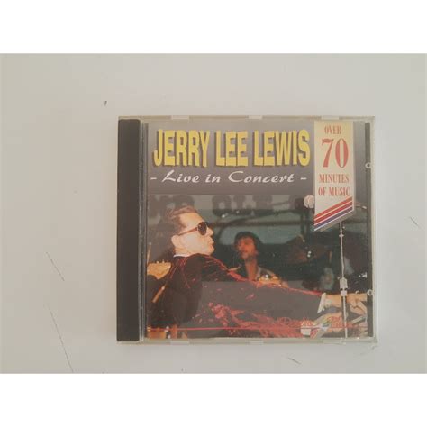 Jerry Lee Lewis Live In Concert Cd Shopee Brasil