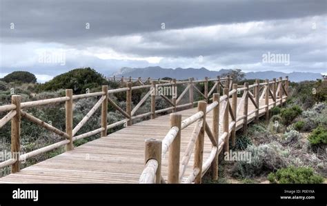 Boardwalk Artola Mijas Costa Stock Photo Alamy