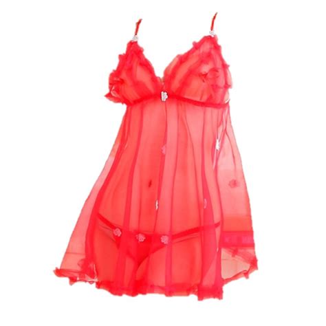 With Thong Women S Lace Sex Nighties Split Dress Sexy Underwear Shopee Philippines