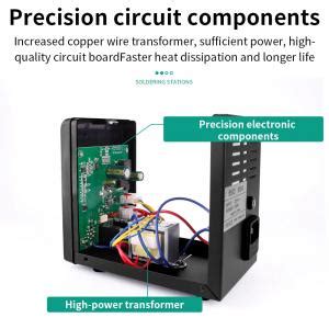 Luxianzi 858D 700W Smart Sleep Lead Free Digital Display Hot Air Gun Soldering Station Martview