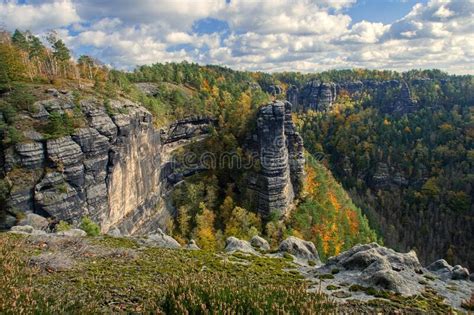 Park Narodowy Czeskiej Szwajcarii Obraz Stock Obraz Z O Onej Z