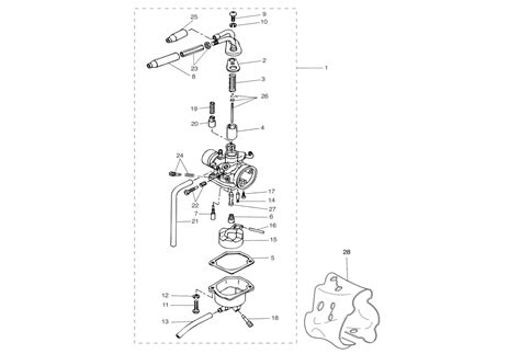 Carburateur Starter automatique MBK Booster Spirit Naked 2003 EasyParts fr Pièces et
