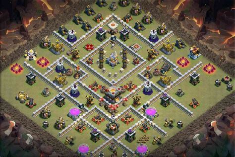 Coc Th11 War Legend League Base With Link Anti 2 Star 54 Town Hall