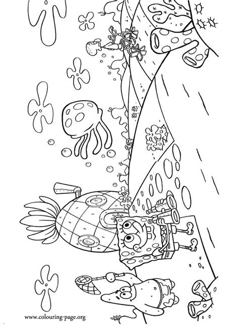 SpongeBob SquarePants Spongebob Patrick And Squidward Tentacles In Bikini Bottom Coloring Page