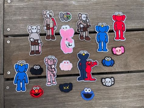 Kaws Iron On Embroidered Patch Etsy