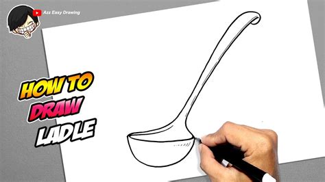 How To Draw Ladle Youtube