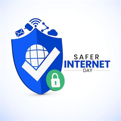 Premium Vector Safer Internet Day Illustration Banner Cyber Security