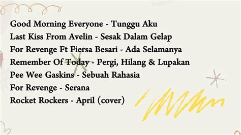 Top 7 Lagu Pop Indonesia Kumpulan Lagu Pop Indie Pop Rock And Pop Punk