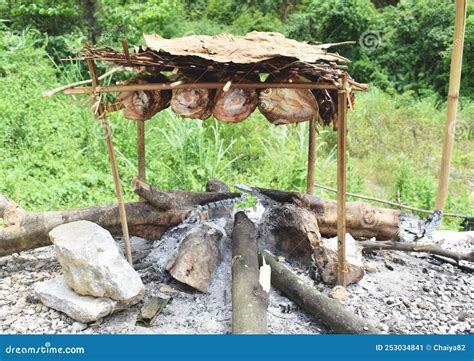 Smoked Fish Is A Traditional Stock Image Image Of Grass Cuisine