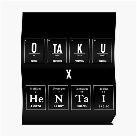 P Ster Tabla Peri Dica Otaku X Hentai De Artweebscale Redbubble