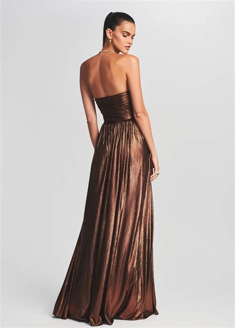 Brown Lamé Dress | Waldorf Dress | Retrofête – Retrofete