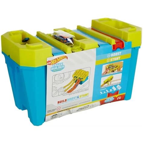 Pista Hot Wheels Track Builder Unlimited Kit Caixa De Velocidade Azul Mattel AmarAmar