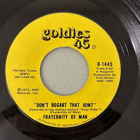 Fraternity Of Man – Don't Bogart That Joint / Bikini Baby – Vinyl (7