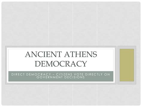 PPT - Ancient Athens Democracy PowerPoint Presentation, free download ...