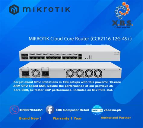 Mikrotik Ccr G S Cloud Core Router Gb Xgb Xsfp Computers