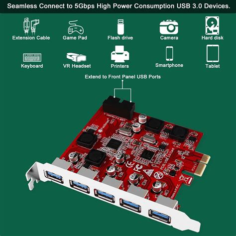 FebSmart 7 Ports USB 3 0 Expansion Card With Australia Ubuy