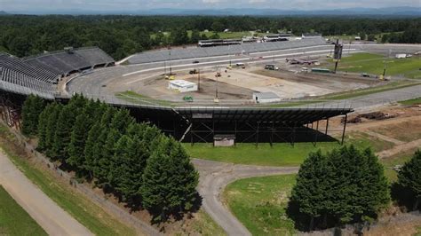 An Aerial View Of North Wilkesboro Speedway As They Prepare For A Revival Of Racing Youtube