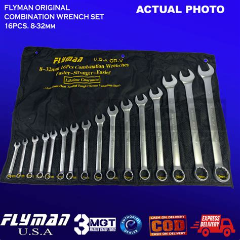 Flyman Pcs Combination Wrench Set Mm Lazada Ph