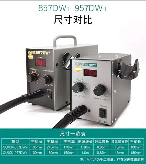 Quick Dw Adjustable Heater Hot Air Gun For Repair Tool Bga Smd Rework Station W Lead Free