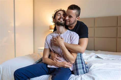 Premium Photo Gay Couple Sharing A Special Moment In The Morning Homosexual Tenderness Gay