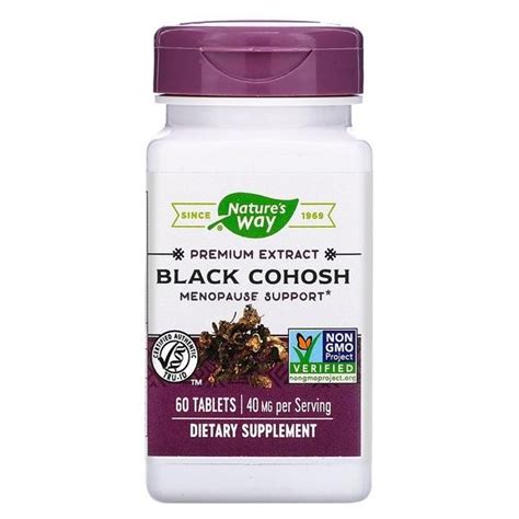 Natures Way Black Cohosh Standardized Extract 60 Tablets