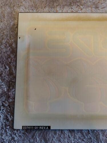 1981 Original Atari Centipede Arcade Logo Glass Art Mancave 23 3/4" x 6 ...