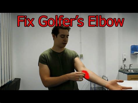 How To Fix Golfer S Elbow Medial Epicondylitis With Correction