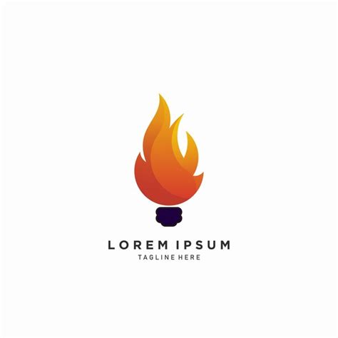 Logotipo De Fuego Dise O Minimalista Colorido Vector Premium