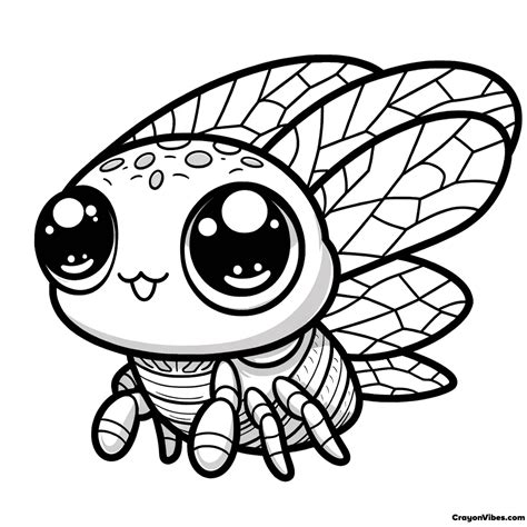 Cicada Coloring Pages Free Printable For Kids And Adults
