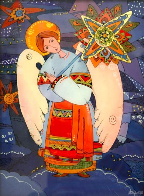 Рождественский ангел рисует картинки...Подборка