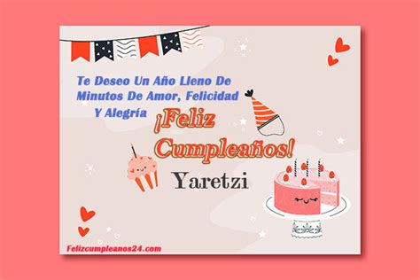 Feliz Cumpleaños Yaretzi Tarjetas De Felicitaciones E Imágenes Feliz