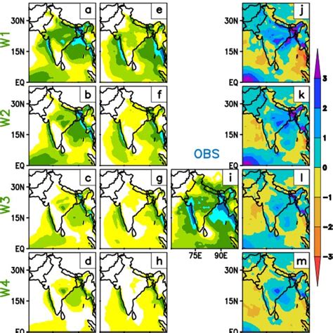 JuneSeptember JJAS rainfall climatology in mm day¹ for