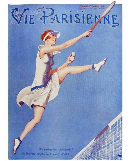 La Vie Parisienne 1929 Bandeau Lenglen Georges Leonnec Sex Appeal Mad Men Art Vintage Ad Art