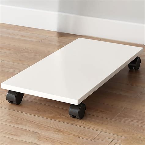 Guoyoocc Mobile CPU Holder,Under Desk Computer Cart with 4 Swivel