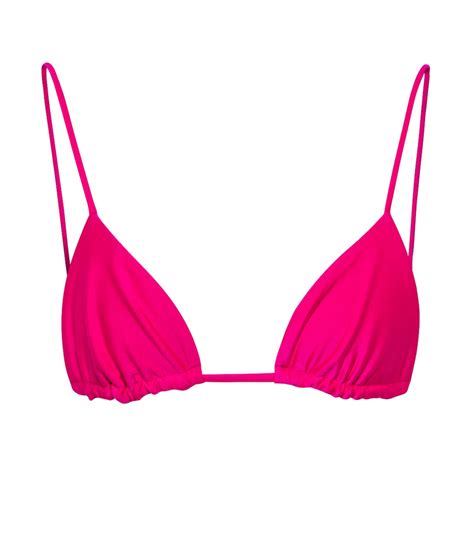 Via Triangle Bikini Top In Pink Jade Swim Mytheresa