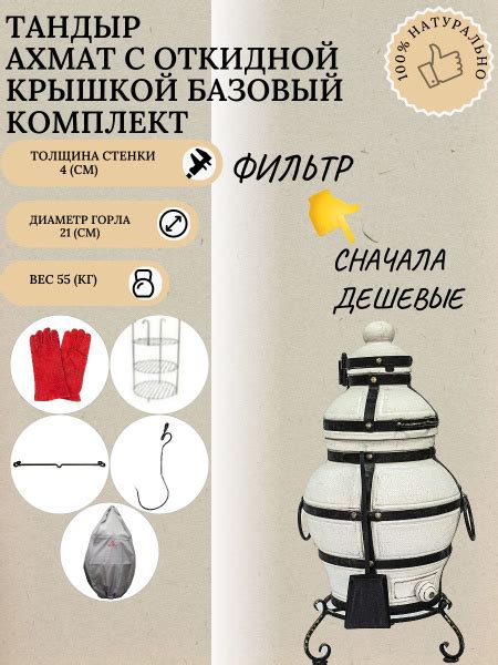 ТАНДЫР АХМАТ с откидной крышкой (базовый комплект) купить по низкой ...