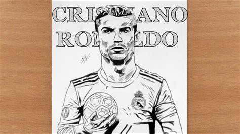 cristiano cristiano ronaldo  art drawing  masterpiece  black