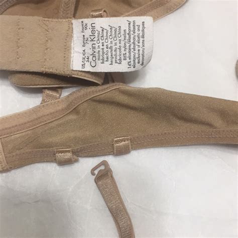 Calvin Klein Stretch Nude Push Up Bra Lingerie C Gem