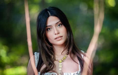 Wallpaper look girl brunette for mobile and desktop section девушки resolution x